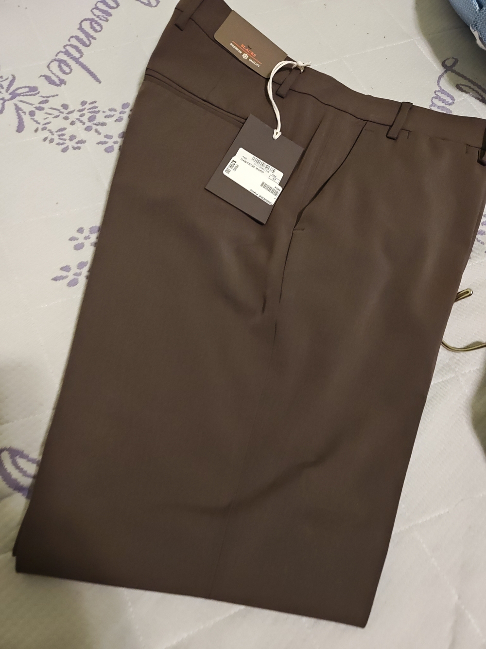 Men's Tailored Dress Pants in Chocolate Brown